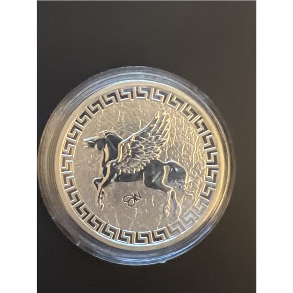 2022 £1 St. Helena "Jennie Norris" Pegasus 1 oz fine silver .999 Bullion