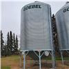 Image 1 : Goebel 5-Ring hopper btm, c/w ladder & opener, double skid, has aeration system, 3500 Bu. Removal by