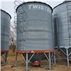 Image 1 : IMPORTANT NOTE: This bin has approx. 1-ring of spoiled grain, Twister 5-Ring hopper btm c/w ladder &