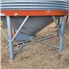 Image 5 : IMPORTANT NOTE: This bin has approx. 1-ring of spoiled grain, Twister 5-Ring hopper btm c/w ladder &