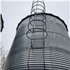 Image 6 : IMPORTANT NOTE: This bin has approx. 1-ring of spoiled grain, Twister 5-Ring hopper btm c/w ladder &