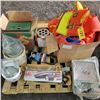 Image 1 : Qty of various size life jackets, hunter seat, scoop, Colman heater, 12-Volt vacuum cleaner & torch 