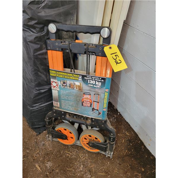 130 Kg hand truck & 2- black bags of insulation