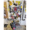 Image 1 : Shop vac., & misc. tools etc. on peg board (peg board does not sell) Bring your own Pails and/or Box
