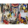 Image 4 : Shop vac., & misc. tools etc. on peg board (peg board does not sell) Bring your own Pails and/or Box