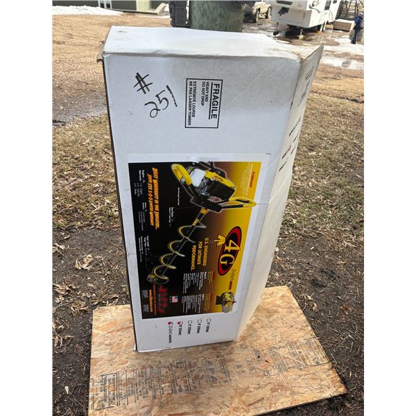 Jiffy gas ice auger, As new