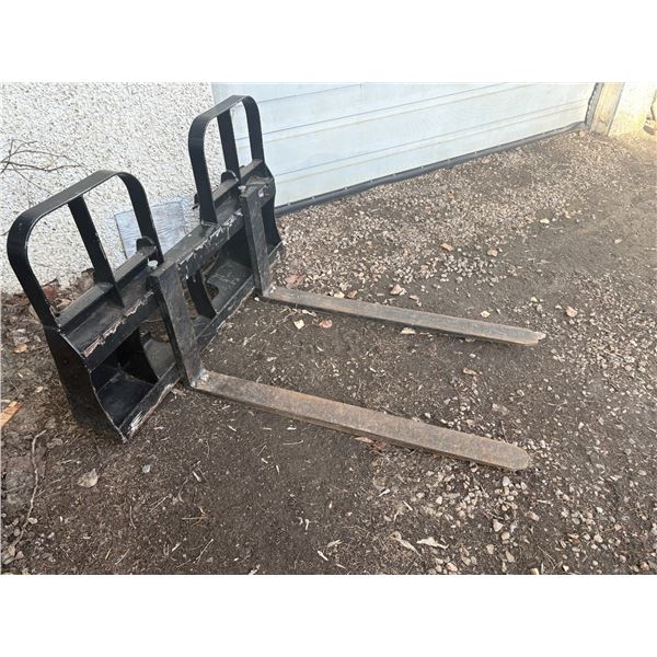 48 in. Skidsteer forks. Forks must stay until Thursday April 24th 5pm