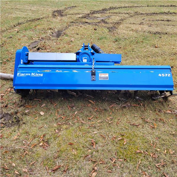 Farm King 4572 3pt Rototiller, 540 PTO