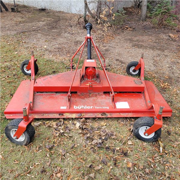 Buhler Farm King, 3 pt, 540 PTO, pull behind rotary finishing mower, 7 ft.