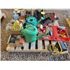 Image 2 : Tool boxes, lights, watering cans, booster cables and misc.