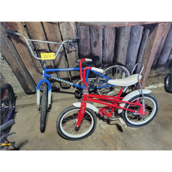 Blue Vagabond & Red children's bicycle