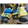 Image 4 : Children's Suzuki 500 Quad racer, 12-Volt quad & Yellow peddle tractor c/w bucket