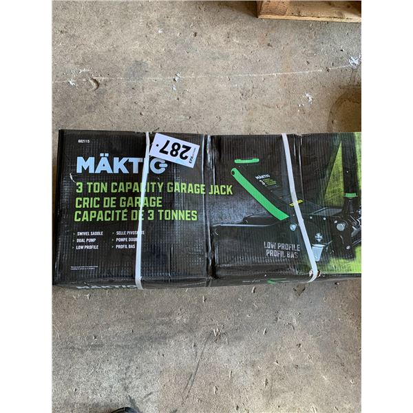 New 3-ton garage jack