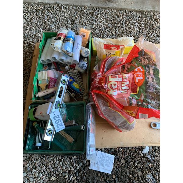 Paint supplies, level