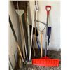 Image 1 : Shovels, brooms etc. in the corner