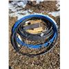 Image 1 : Blue water line hose & black sewage line hose & misc. wood