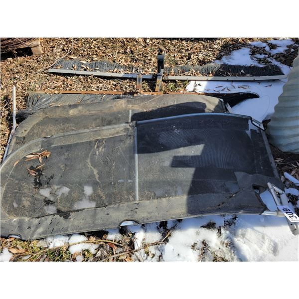 Front mount boat splash guards & 2- brush bars