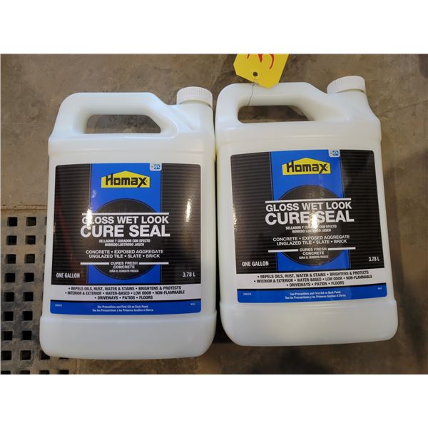 (Selling all together) 2- Homax concrete cure seal, gloss finish