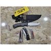 Image 1 : Gerber skinning & cutting knife & 3- Pocket knives