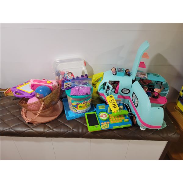 Qty of children's toys & play-doo etc.