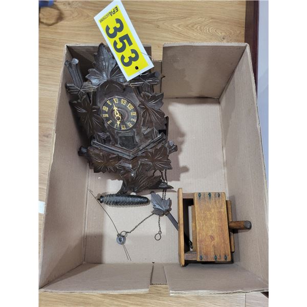 Coocoo clock & butter pound