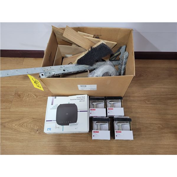 4- Door knobs, as new, cable cord, brush & smart hub