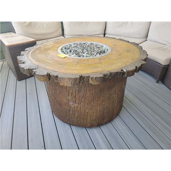 Patio propane fireplace