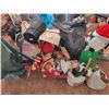Image 1 : Large qty of Christmas decorations, a Pet cargo, helmet, various camping gear and misc.