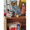 Image 1 : Garden owl, license plate, hockey flags & marbles