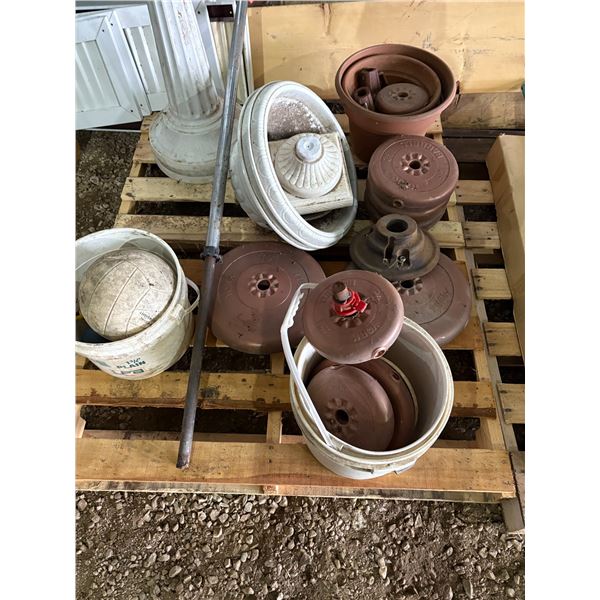 1- Pallet of exercise weights