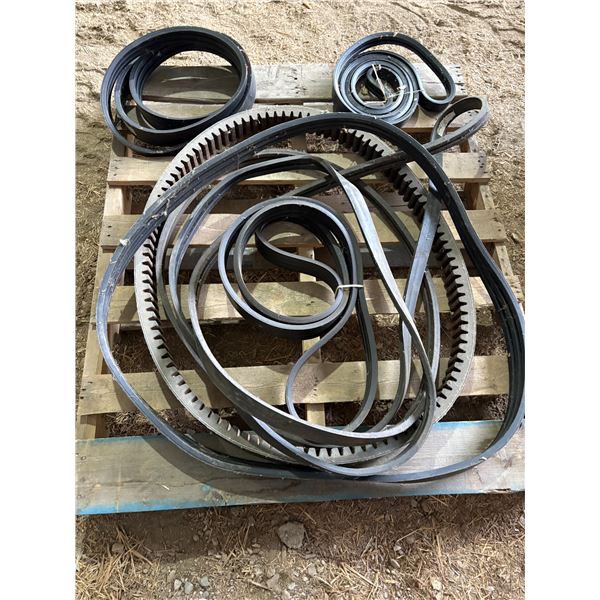 Pallet of combine belting