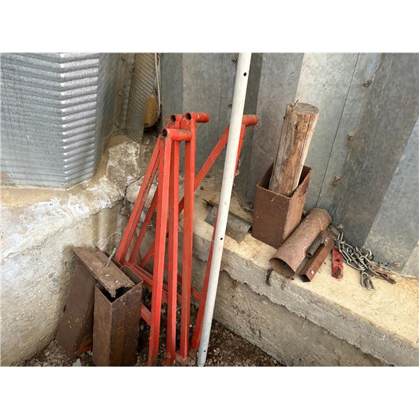4- Orange stands & misc. steel