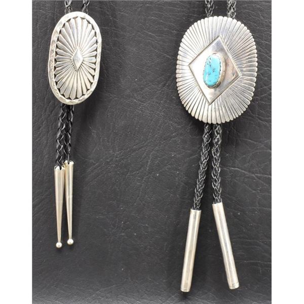 TWO NAVAJO BOLOS