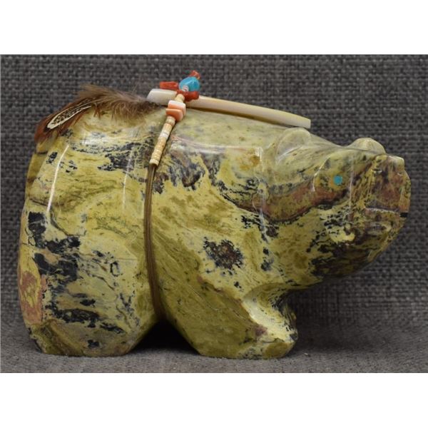 NAVAJO/LAGUNA BEAR FETISH (STEWART ALONZO)