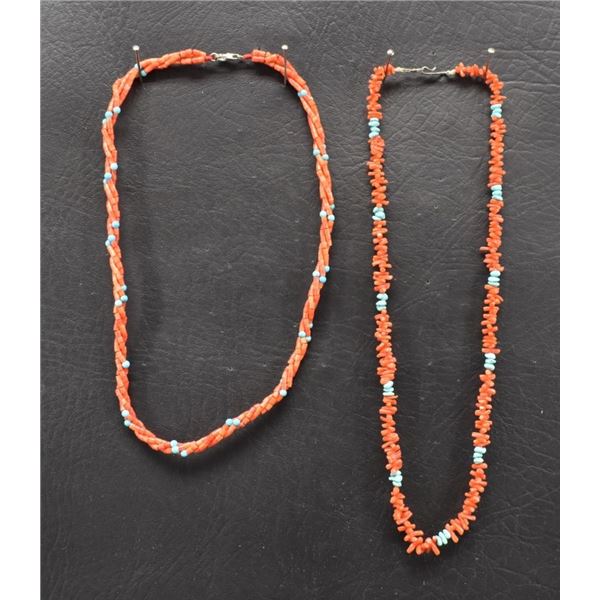 TWO PUEBLO NECKLACES