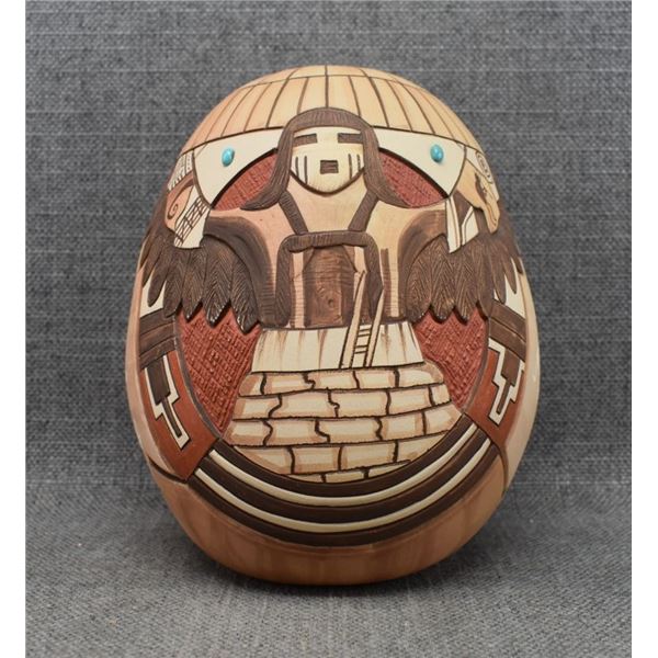 HOPI POTTERY JAR (LAWRENCE NAMOKI)