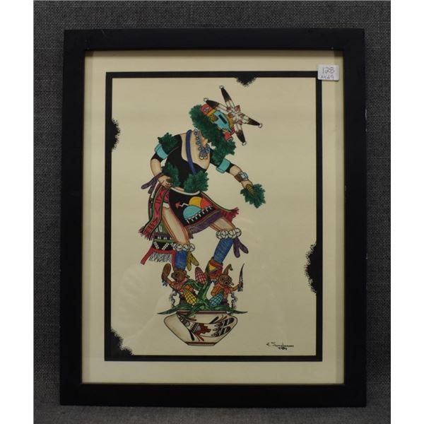 HOPI PAINTING (EDWARD SUMATZKUKU)