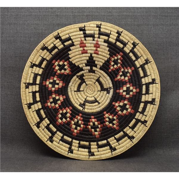 NAVAJO BASKETRY TRAY (BLACK)
