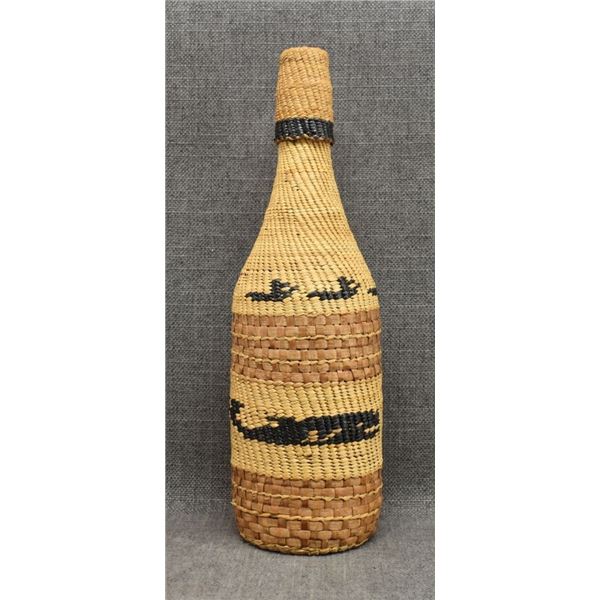 NOOTKA MAKAH BASKETRY BOTTLE