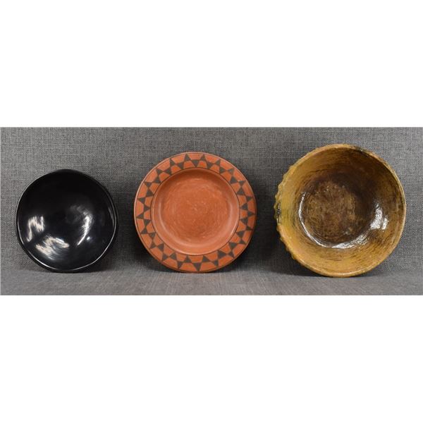 THREE NATIVE AMERICAN BOWLS