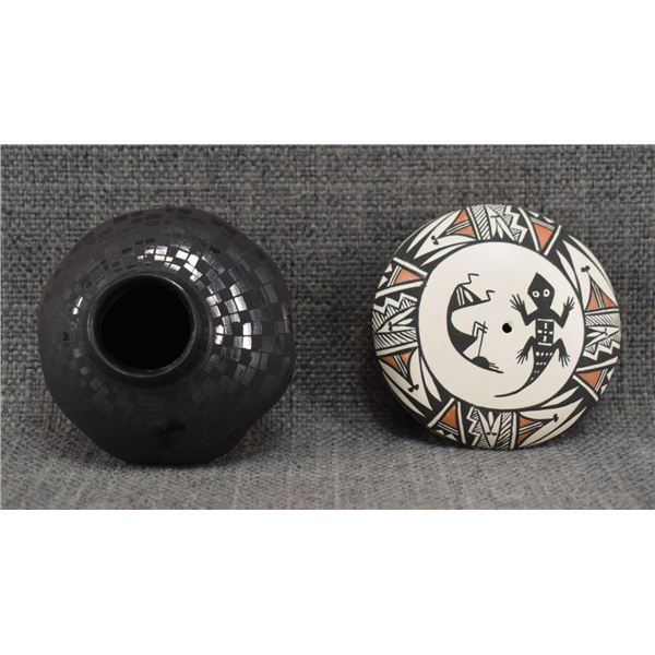 TWO PUEBLO POTTERY ITEMS