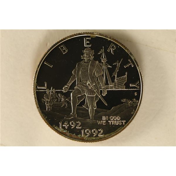 1992-S US PF HALF DOLLAR COLUMBUS 500TH