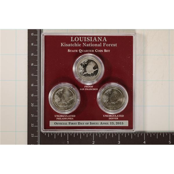 2015-P/D/S LOUISIANA KISATCHIE N.F. QUARTER SET