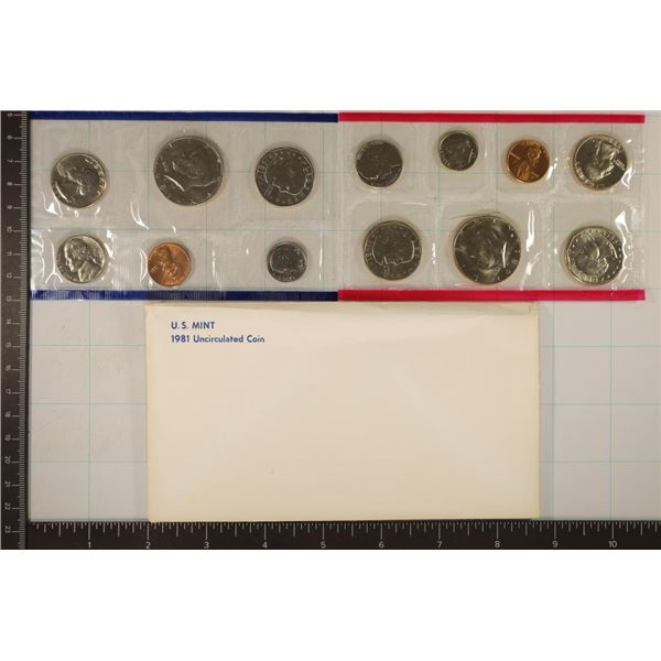 1981 US MINT SET (UNC) P/D/S (WITH ENVELOPE)