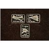 Image 1 : 3-1 GRAM .999 FINE SILVER PF INGOTS ALL JET PLANE