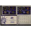Image 1 : 2001 US PROOF SET (WITH BOX) AND CERTIFICATE
