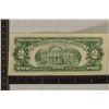 Image 2 : 1963 US RED SEAL $2 NOTE, INK WRITING ON OBVERSE