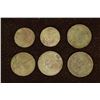 Image 1 : 6 SILVER DIME SIZED OTTOMAN EMPIRE PARA COINS: