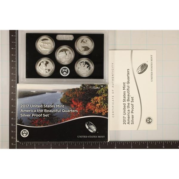 2007 SILVER US 50 STATE QUARTERS PROOF SET WITH