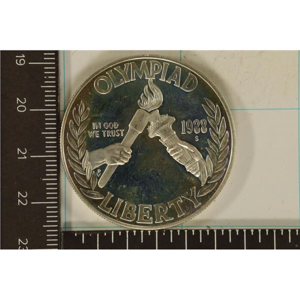 1988-S US PROOF US OLYMPIC OLYMPIAD SILVER DOLLAR